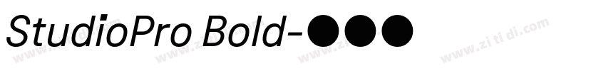 StudioPro Bold字体转换